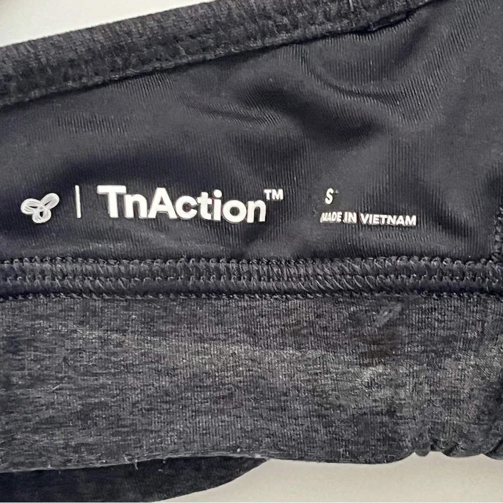 Aritzia TnAction TnaLIFE Perform Sports Bra Heathered Charcoal Gray Workout Sz S - Picture 6 of 11